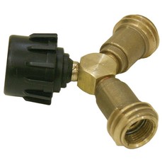 LP Gas Splitter Fitting Use 2 Hoses On 1 Tank